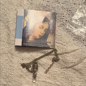 Silver Prayer Necklace